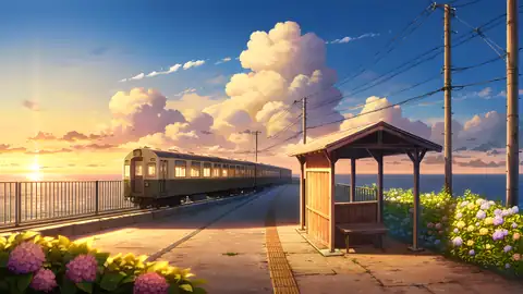 Countryside Train Station lofi wallpaper countryside train station 0290734053