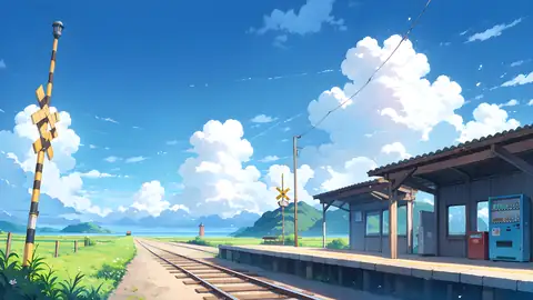 Countryside Train Station lofi wallpaper countryside train station 0876052037