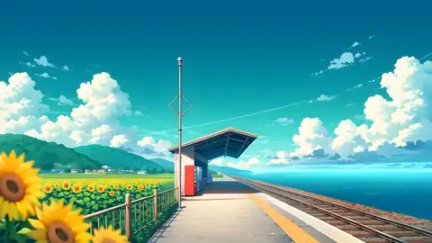 Countryside Train Station lofi wallpaper countryside train station 1274844910