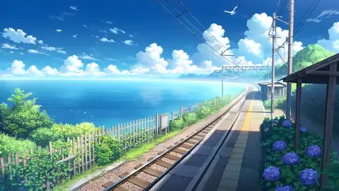 Countryside Train Station lofi wallpaper countryside train station 1879867576