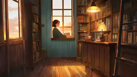 Cozy Bookshop lofi wallpaper cozy bookshop 1025130019