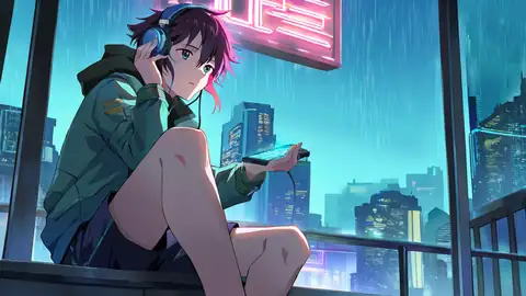 Cyberpunk Boy Rooftop lofi wallpaper cyberpunk boy rooftop 1280099789