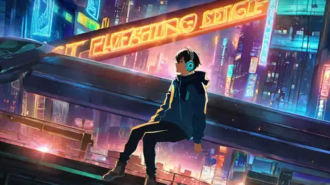 Cyberpunk Boy Rooftop lofi wallpaper cyberpunk boy rooftop 1635632675