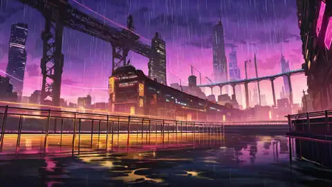 Cyberpunk Bridge lofi wallpaper cyberpunk bridge 0217232094