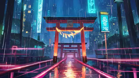 Cyberpunk Bridge lofi wallpaper cyberpunk bridge 0259281582