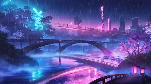 Cyberpunk Bridge lofi wallpaper cyberpunk bridge 0508880579