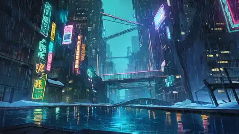 Cyberpunk Bridge lofi wallpaper cyberpunk bridge 1000414027