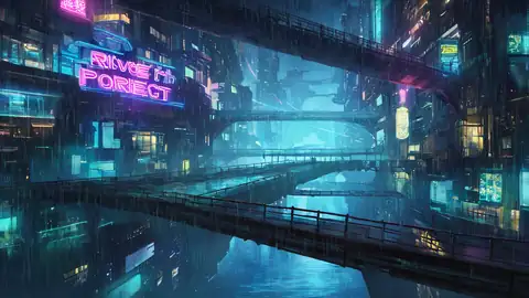 Cyberpunk Bridge lofi wallpaper cyberpunk bridge 1086012055
