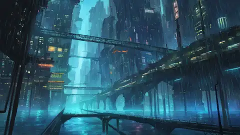 Cyberpunk Bridge lofi wallpaper cyberpunk bridge 1331352653