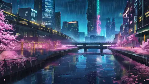 Cyberpunk Bridge lofi wallpaper cyberpunk bridge 1351790538