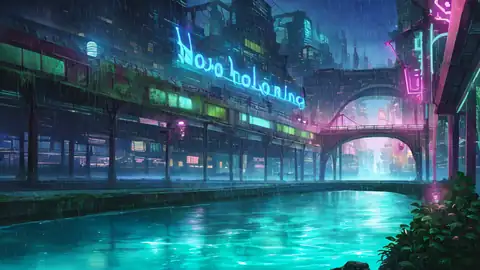 Cyberpunk Bridge lofi wallpaper cyberpunk bridge 1440702837