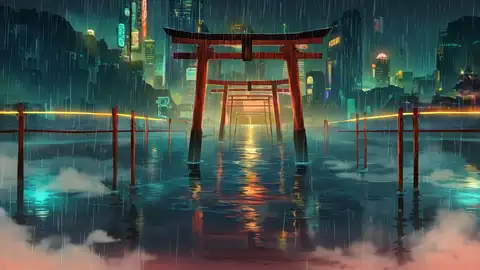 Cyberpunk Bridge lofi wallpaper cyberpunk bridge 1592859522