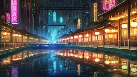 Cyberpunk Bridge lofi wallpaper cyberpunk bridge 1724858184