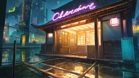 Cyberpunk Bridge lofi wallpaper cyberpunk bridge 1761307394