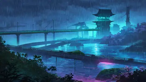 Cyberpunk Bridge lofi wallpaper cyberpunk bridge 1841365628