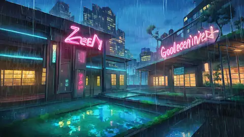 Cyberpunk Garden lofi wallpaper cyberpunk garden 0414710177