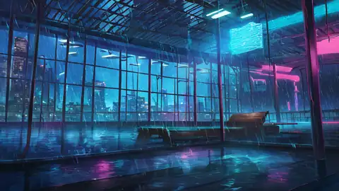 Cyberpunk Garden lofi wallpaper cyberpunk garden 0810415574