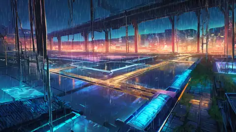 Cyberpunk Garden lofi wallpaper cyberpunk garden 1189706004