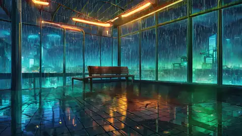 Cyberpunk Garden lofi wallpaper cyberpunk garden 1428620053