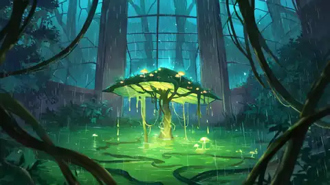 Cyberpunk Garden lofi wallpaper cyberpunk garden 1643299735