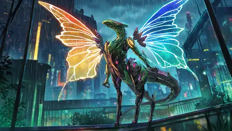 Cyberpunk Garden lofi wallpaper cyberpunk garden 1806353052