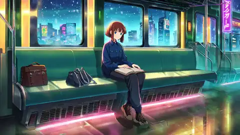 Cyberpunk Girl Train lofi wallpaper cyberpunk girl train 0061552348