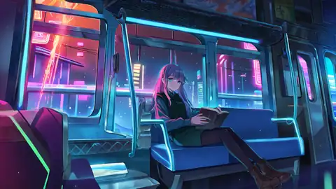 Cyberpunk Girl Train lofi wallpaper cyberpunk girl train 0199624692