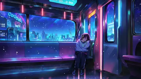 Cyberpunk Girl Train lofi wallpaper cyberpunk girl train 0958635311