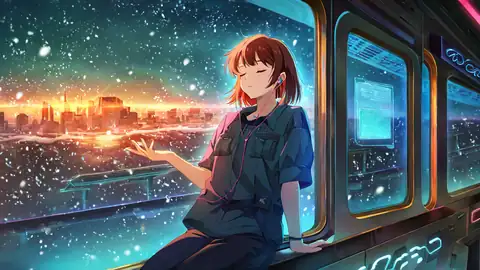 Cyberpunk Girl Train lofi wallpaper cyberpunk girl train 1263682093