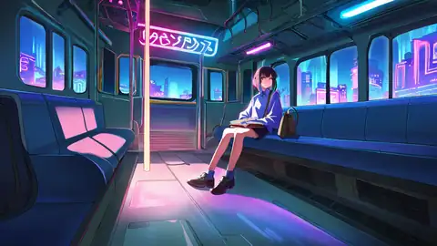 Cyberpunk Girl Train lofi wallpaper cyberpunk girl train 1537843239