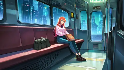 Cyberpunk Girl Train lofi wallpaper cyberpunk girl train 1690203216