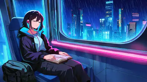 Cyberpunk Girl Train lofi wallpaper cyberpunk girl train 1710188734