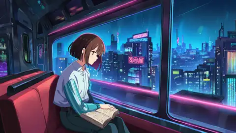 Cyberpunk Girl Train lofi wallpaper cyberpunk girl train 1895911220
