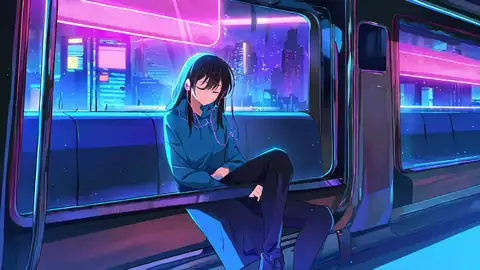 Cyberpunk Girl Train lofi wallpaper cyberpunk girl train 2003751473