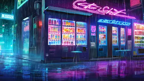 Cyberpunk Neon Rain lofi wallpaper cyberpunk neon rain 0081152720