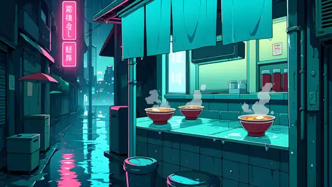 Cyberpunk Ramen Stall lofi wallpaper cyberpunk ramen stall 1210311088