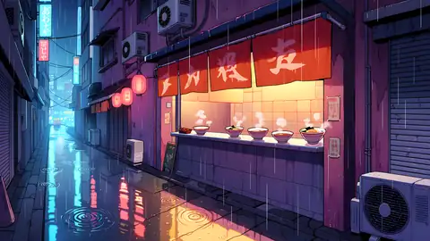Cyberpunk Ramen Stall lofi wallpaper cyberpunk ramen stall 2018040792