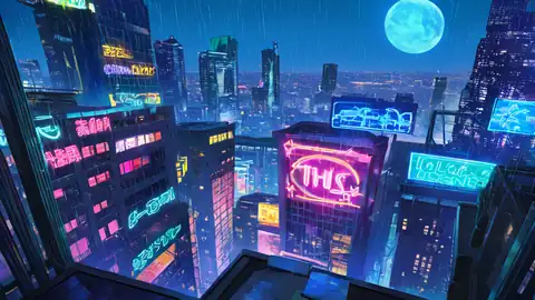 Cyberpunk Rooftop lofi wallpaper cyberpunk rooftop 1471611238