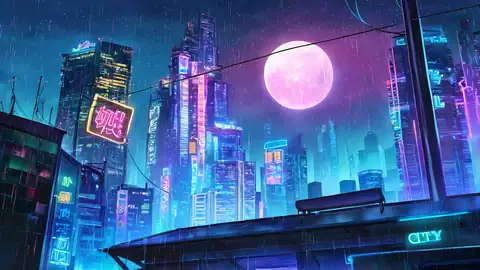 Cyberpunk Rooftop lofi wallpaper cyberpunk rooftop 1506200071