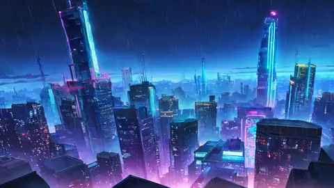 Cyberpunk Rooftop lofi wallpaper cyberpunk rooftop 1574600366