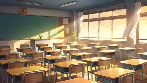 Empty Classroom Sunset lofi wallpaper empty classroom sunset 0200446742
