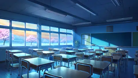 Empty Classroom Sunset lofi wallpaper empty classroom sunset 0516043802