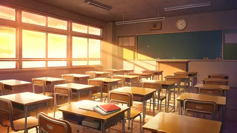Empty Classroom Sunset lofi wallpaper empty classroom sunset 0852546576