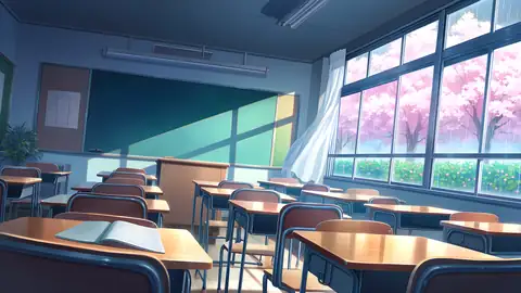 Empty Classroom Sunset lofi wallpaper empty classroom sunset 1007238222