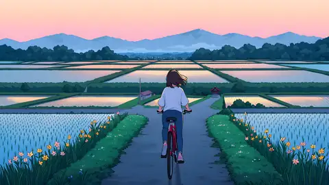Girl Bicycle Countryside lofi wallpaper girl bicycle countryside 1156005300