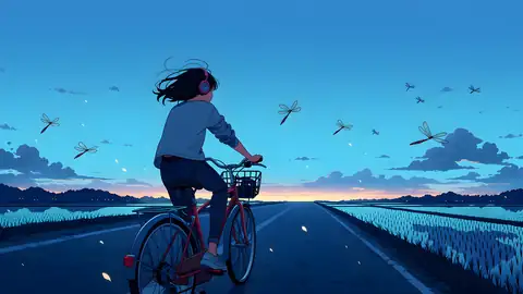 Girl Bicycle Countryside lofi wallpaper girl bicycle countryside 2008258846