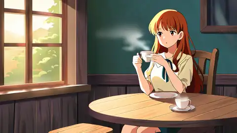 Girl Cafe Japan lofi wallpaper girl cafe japan 0485858644