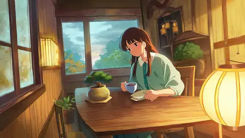 Girl Cafe Japan lofi wallpaper girl cafe japan 0621657793