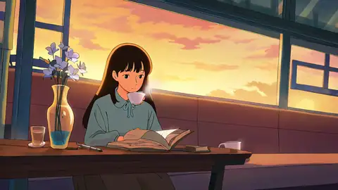 Girl Cafe Japan lofi wallpaper girl cafe japan 0758576249