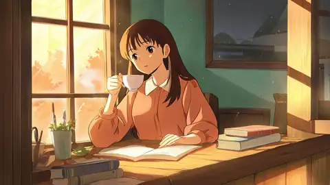 Girl Cafe Japan lofi wallpaper girl cafe japan 0940478209